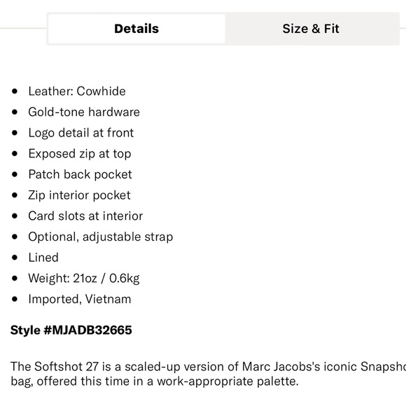 Marc Jacobs Softshot 27 in Pink - Picture 9 of 9